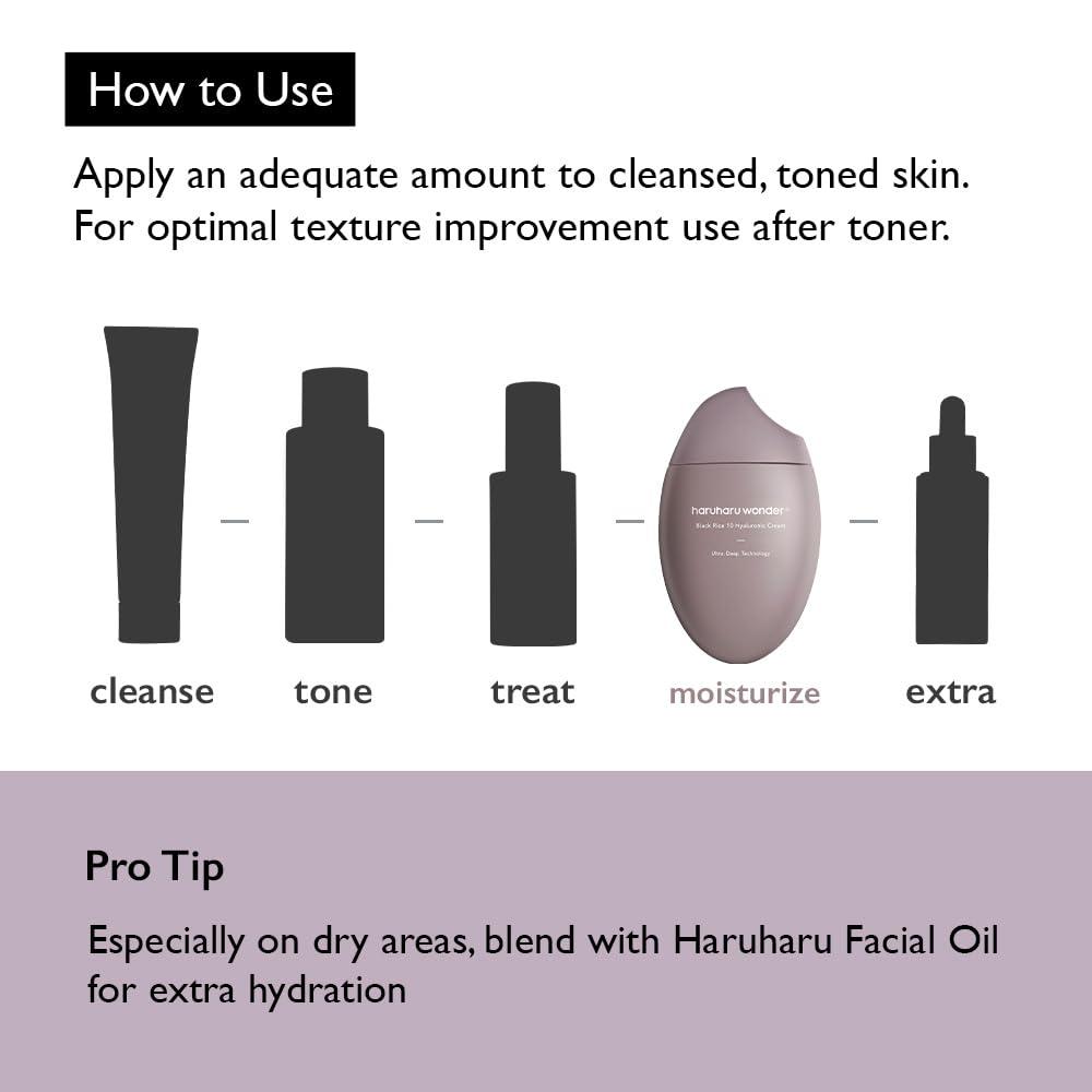 image:imageHARUHARU wonder Black Rice 10 Hyaluronic Cream 16 fl oz Face Moisturizer Vegan Cruelty Free Daily skincare Korean Skincare16 Fl Oz Pack of 1