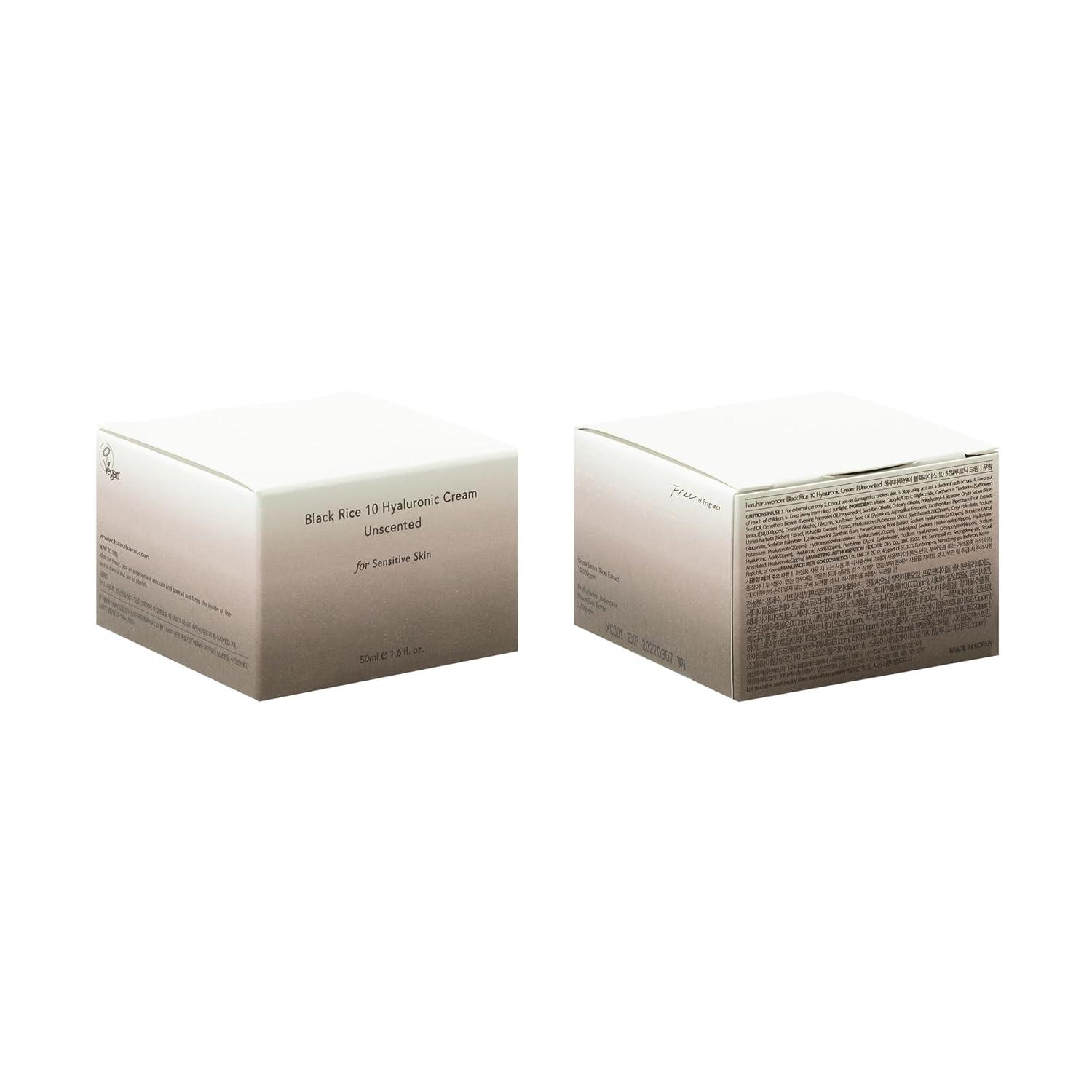image:imageHARUHARU wonder Black Rice 10 Hyaluronic Cream Unscented 16 fl oz Vegan CrueltyFree Korean Skincare