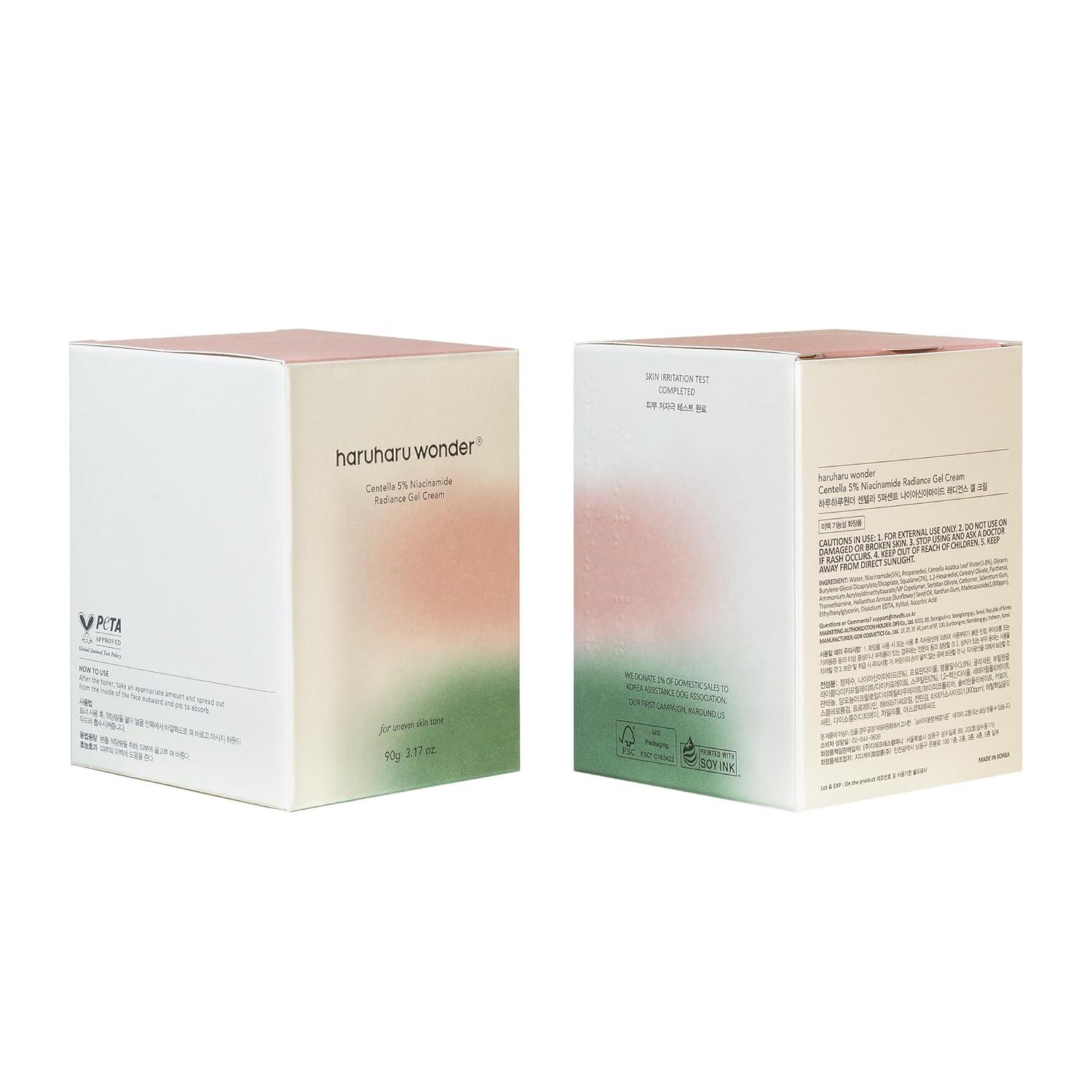 image:imageHARUHARU wonder Centella 5 Niacinamide Radiance Gel Cream Reduces Fine Lines Improves Skin Tone Pore Minimizer Hydrating amp Soothing For All Skin Types 141 fl oz317 Fl Oz Pack of 1