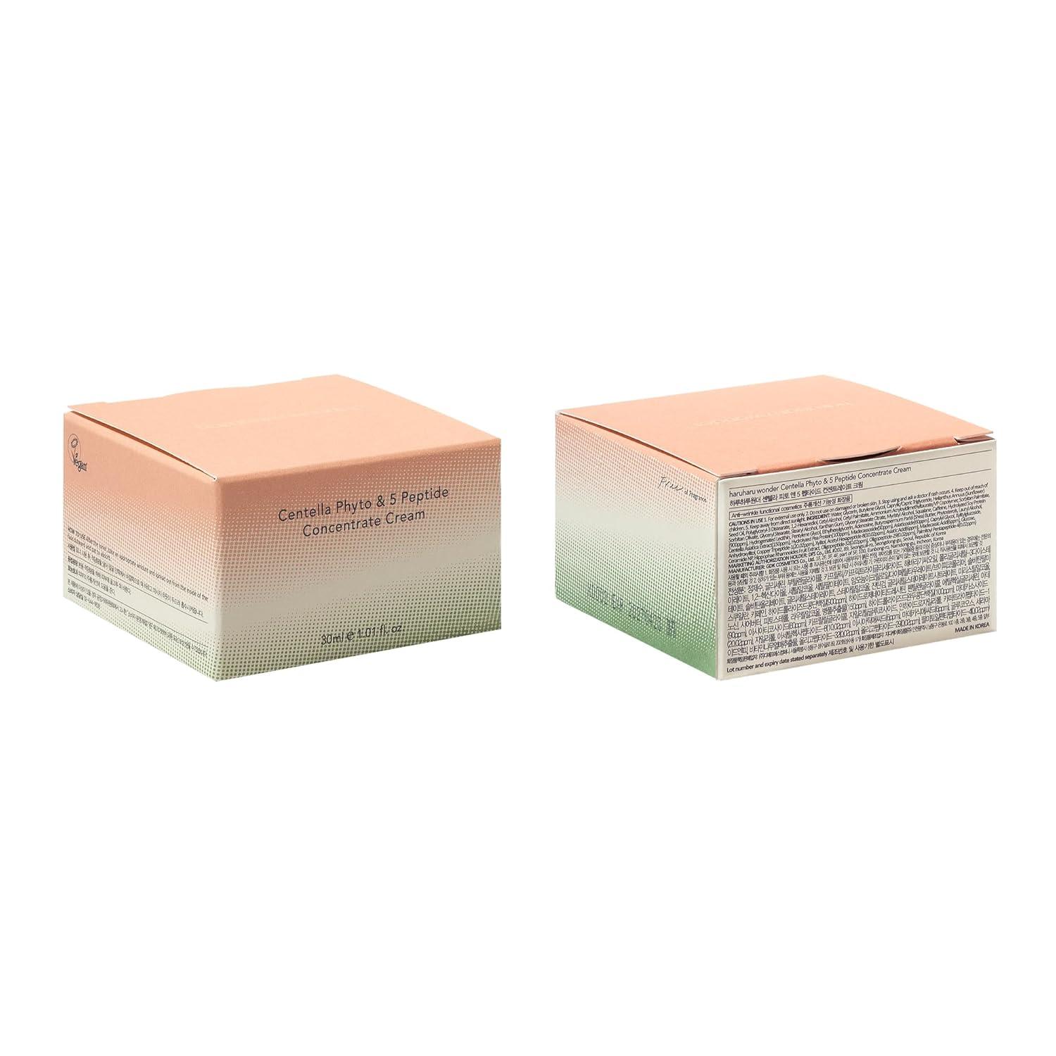 image:imageHARUHARU wonder Centella Phyto amp 5 Peptide Concentrate Cream Daily amp Night Cream Nourishing Wrinkles improvement for all skin types Vegan CrueltyFree Korean Skincare 101 fl OzCream