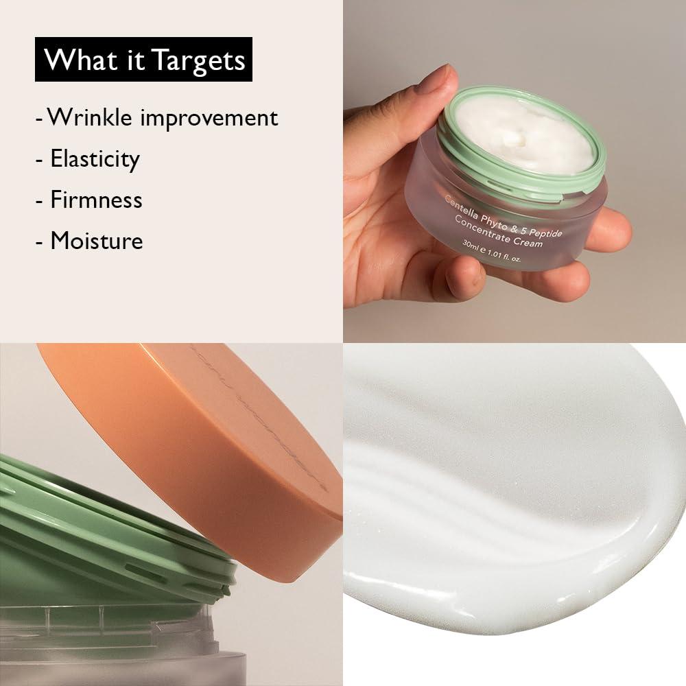 image:imageHARUHARU wonder Centella Phyto amp 5 Peptide Concentrate Cream Daily amp Night Cream Nourishing Wrinkles improvement for all skin types Vegan CrueltyFree Korean Skincare 101 fl OzCream