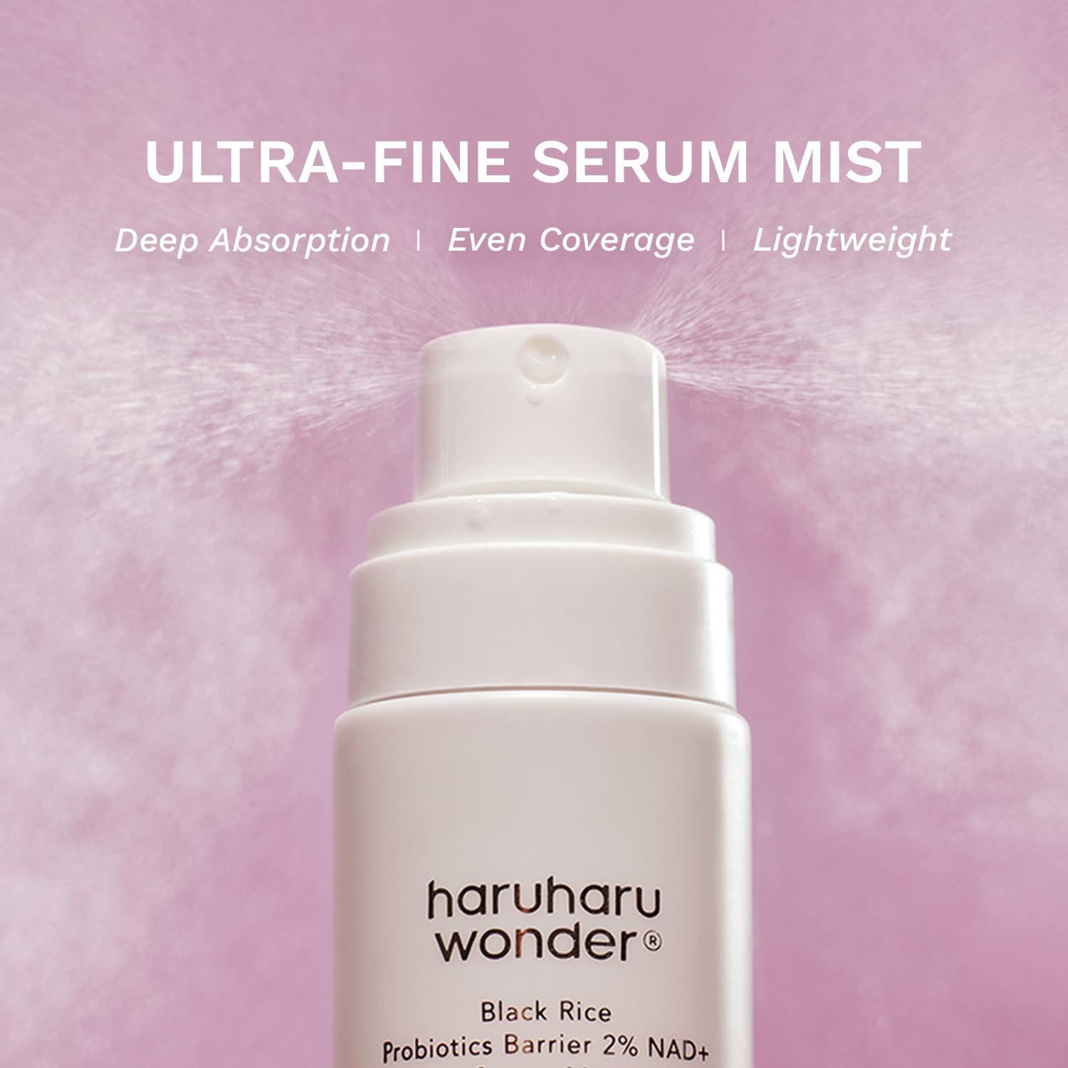 image:imageharuharu Wonder Black Rice Probiotics 2 NAD Serum Mist UltraFine Mist Hydrating amp Plumping Barrier Support Sensitive Skin Ceramide Korean Skincare Vegan 270 floz
