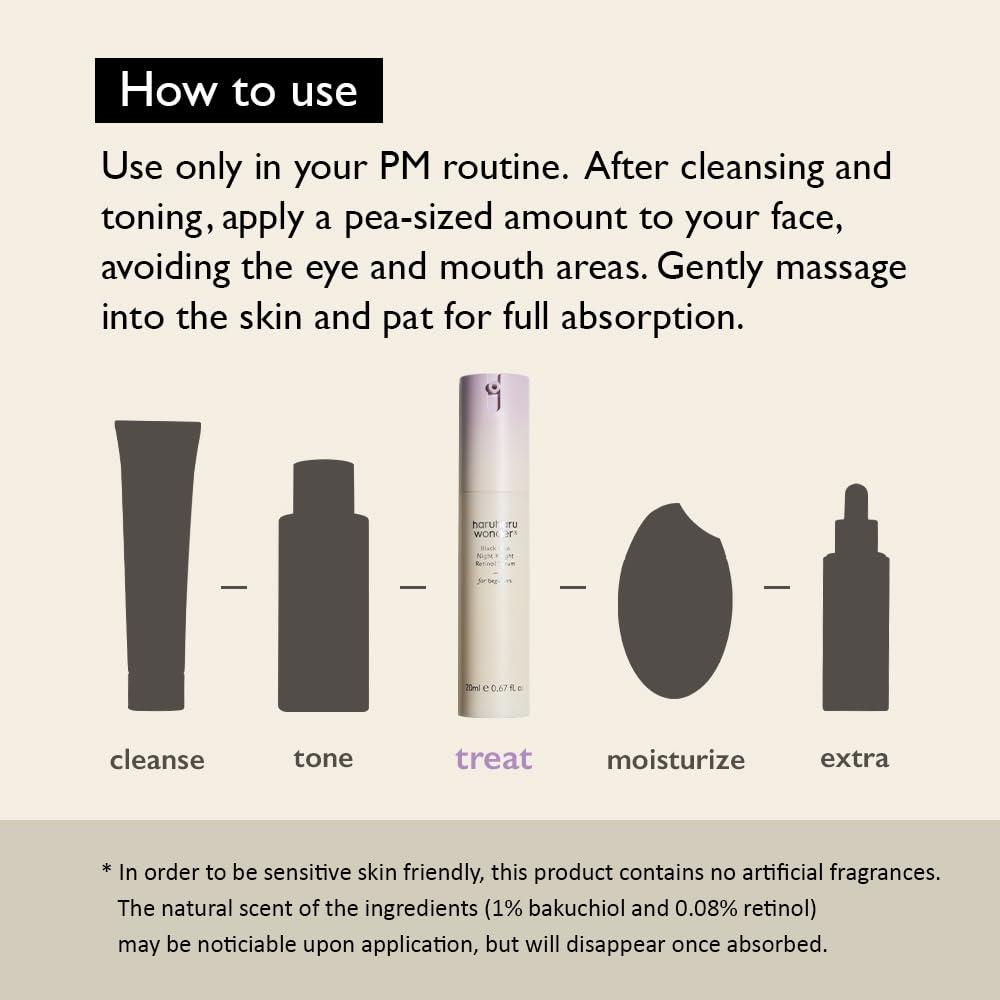 image:imageharuharu wonder Black Rice Night Knight Retinol Serum Refining amp Smoothing Firms Skin Reduces Fine Lines Hydrating Formula 067 floz