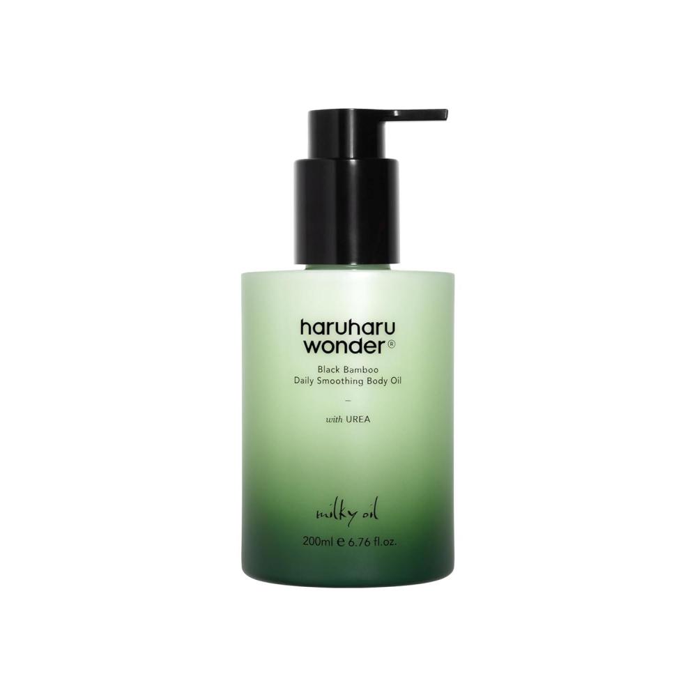 image:imageHARUHARU wonder Black Bamboo Daily Smoothing Body Oil Fast Absorption Lightweight NonGreasy Deeply Hydrating Locks in Moisture Softens amp Nourishes Skin With Almond amp Argan Oil 676 fl oz
