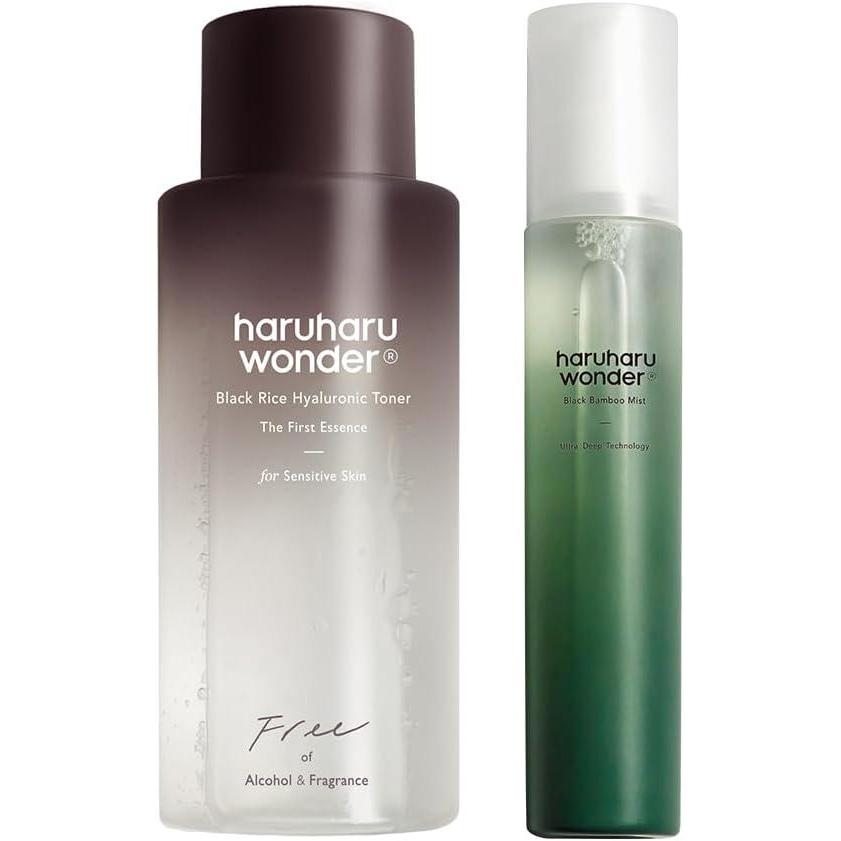 image:imageHaruharu Wonder Black Rice Hyaluronic Toner for Sensitive Skin amp Black Bamboo Mist Bundle