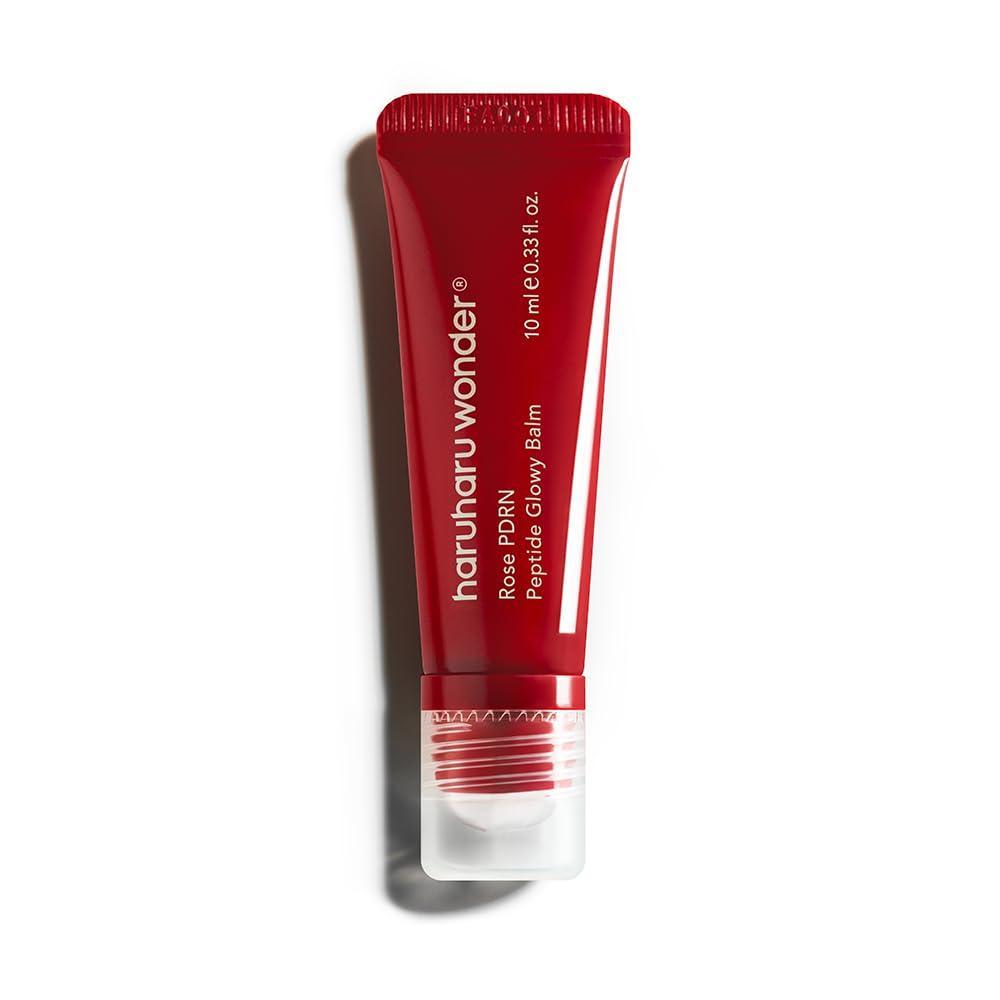 image:imageharuharu wonder Rose PDRN Peptide Glowy Balm Instant Moisture Repairs Dry Cracked Lips 24HR Moisture No Waxy Finish Vegan Silicon Free Micro Plastic Free Tintfree 033 floz