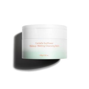 HARUHARU wonder Centella Sunflower Makeup-Melting Cleansing Balm 3.52 oz., Facial Cleanser for Heavy Makeup Removal, Korean Skincare