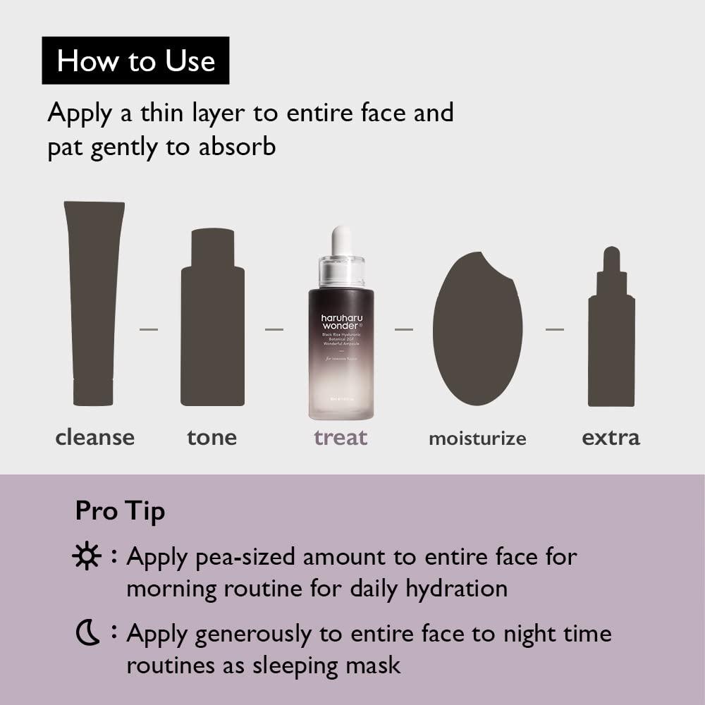 image:imageHaruharu Wonder Black Rice Botanical 2GF Ampoule 1 floz 30ml Facial Serum EGF Serum AntiAging Serum Wrinkle Care Cruelty Free EWGGreen