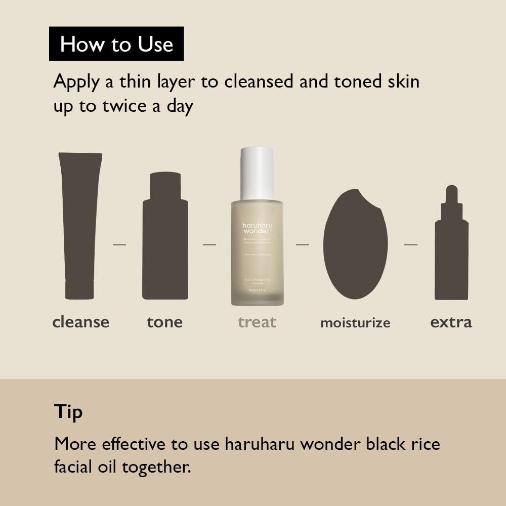 image:imageHaruharu Wonder Black Rice Hyaluronic AntiWrinkle Serum 16 fl oz 50 ml Wrinkle Care Skin Tightening