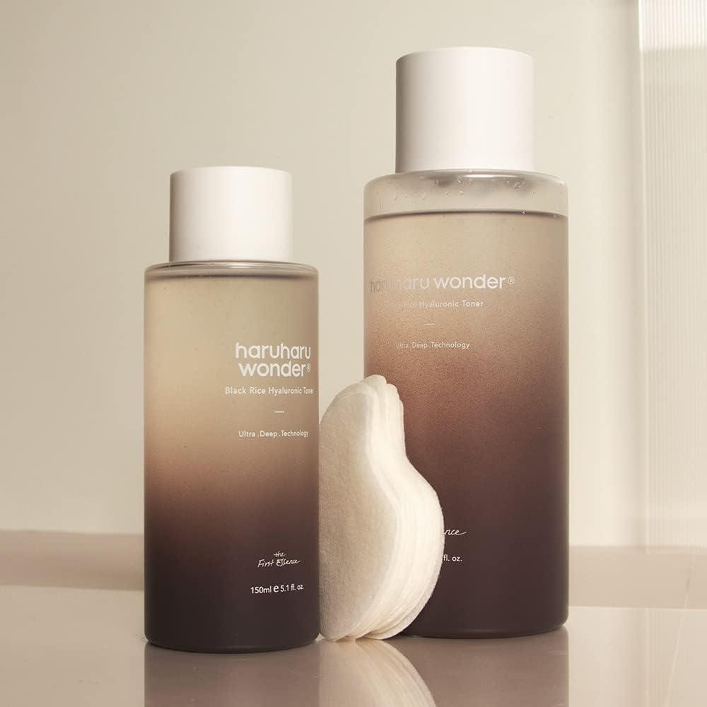 image:imageharuharu Wonder Black Rice Hyaluronic Toner Deep Hydration Glass Skin Hyaluronic Acid Lavender Oil Skin Plumpling Korean Skincare Vegan CrueltyFree 101 floz1014 Fl Oz Pack of 1