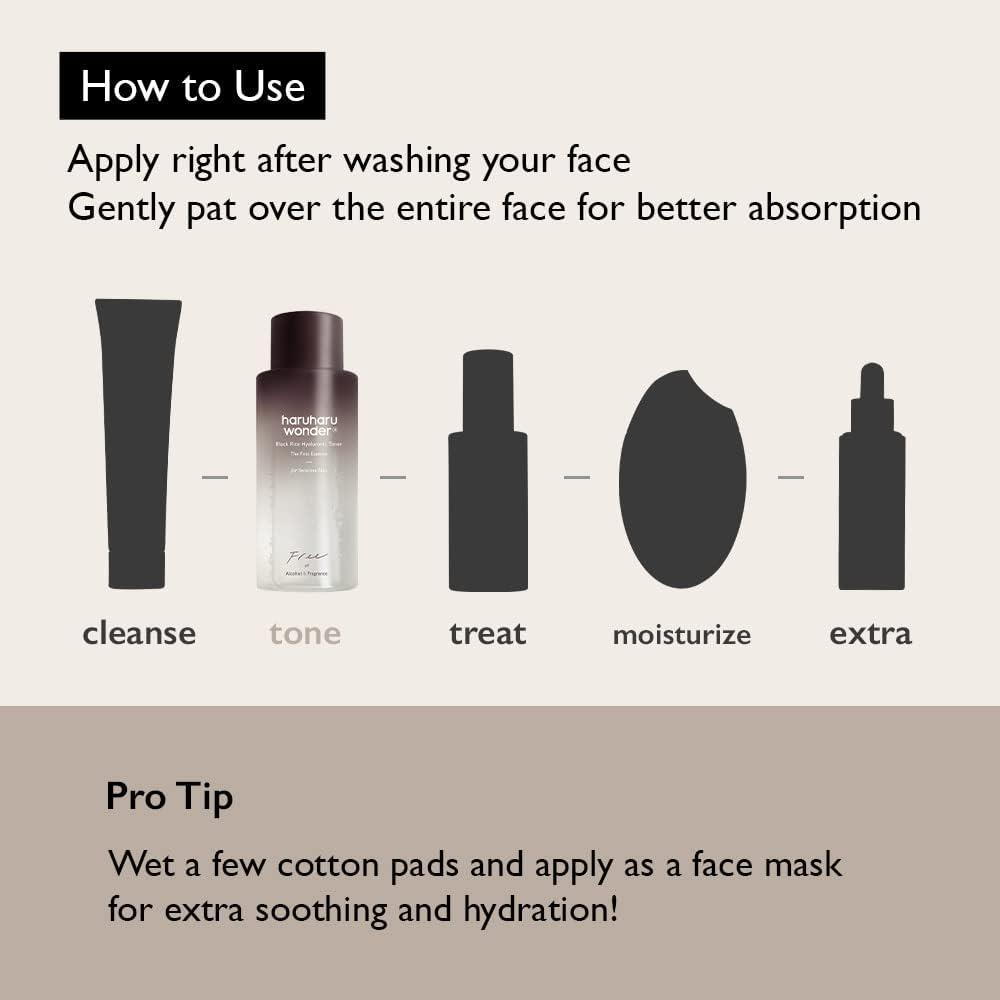 image:imageharuharu Wonder Black Rice Hyaluronic Toner for Sensitive Skin Alcohol Free Fragrance Free Deep Hydration Glass Skin Korean Skincare Vegan CrueltyFree 101 floz51 fl oz Original