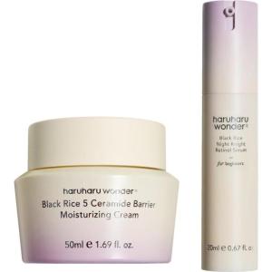 HARUHARU wonder 5 Ceramide Barrier Moisturizing Cream & Night Knight Retinol Serum Set
